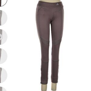 Stella McCartney running pants, Brown, gray, skinny leg cut, mid rise waist, S